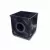 18" x 18" x 19-1/4" Square 2-Outlet Black Expandable Catch Basin | NDS1800