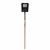 9.5" x 11.5" Steel Blade 14 ga Precision Lathe Turned American Ash Wood Handle SquareFront Turn Step Point Shovel | STRSVLS31