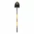 9.5" x 11.5" Blade Premium Fiberglass Handle Round Forward Turned Step Point Shovel | STR49770
