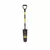 16" Blade 29" Premium Fiberglass Handle Drain Forward Turned Step Spade Shovel | STRS604D
