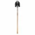 9.5" x 11.5" Steel Blade 48" Hardwood Handle 16 ga Round Turned Step Point Shovel | STRSVLR20