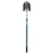 9.5" x 11.5" Blade Blue Fiberglass Handle Round Forward Turned Step Point Shovel | STRSVLR40