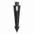 9" Black ABS with 1/2" FPT Ground Stake