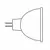 42 W Bi-Pin MR-16 Halogen Tungsten 23 Degrees Narrow Flood Lamp | VISLN42EYS