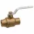 1" Female Solder Cup Lead-Free Brass 600 psi SFP600A-LF Series 2-Piece Ball Valve | VLZBV010CLF