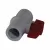 2" FIPT White PVC 150 psi Non-Serviceable Ball Valve | VLPBV020F