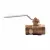 1" Solder Lead-Free Copper Silicon Alloy 600 psi LFIS6301 Series 2-Piece with Drain Ball Valve | VLZBVD010CLF