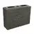 36" x 12" x 26" Natural Straight Stacked Slate Large Wall Base | AQS78278
