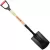 Tempered Steel Blade 14 ga 30" Ash Wood Handle Garden Spade | CORSS29010