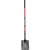4" Tempered Steel Blade 14 ga Fiberglass Handle Hollow-Back Square Point Shovel | CORSS31020