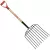 Tampered Steel Blade 30" Northern Ash Wood Handle 10-Tine Ensilage Fork | CORFK44010
