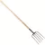 Tampered Steel Blade 54" Northern Ash Wood Handle 5-Tine Manure Fork | CORFK72005
