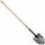 Tempered Steel Blade 14 ga 48" Northern Ash Wood Handle Closed-Back Round Point Shovel | CORSS60000