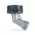 Nickel Plated Die-Cast Zinc Single Gooseneck Medium-Duty Valve Hose Connector | GIL16G