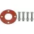 3" Red Styrene Butadiene Rubber Full Face Bolt and Gasket Set | GKRBP030