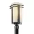 150 W Medium A21 Incandescent Black Cast Aluminum Post Light | KIC49207BK