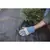 Polyester Fiber Backing Black with Gold Stripe 5 oz Woven Fabric 12' x 250' Polypropylene Woven | LANP12