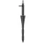 7" Black Nursery Groove For 0.125" ID x 0.187" OD PE Tubing Pot Stake | MXJMSBNGST
