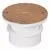 4" PVC Adjustable Round with 6" Brass Scored Skid Resistant Cover Cleanout | IPS4841A