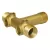 1" x 3/4" MIP x FIP Brass Short with (2) 1/2" Drain Hole Tank Tee | MRLBAT100CS