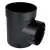 6" 1-Outlet Black Single For Spee-D Basins 1/Pack Locking Outlet | NDS101RETAIL