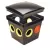 16" x 16" x 14.5" Black with Lid 7-Hole Distribution Box | TFT7HD2
