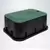 Dura Rectangular Valve Box Black/Green Lid 12 x 17 x D 6" | 120-6