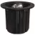 Ceramic Bi-Pin G4 MR16 LED Black Poly Glass Body Universal Well Light | ULSUW6300BK