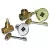 1/2" Chrome Plated 58 Series Log Lighter Gas Valve Straight Complete Kit | VLZGLL005