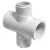 Sch 40 PVC Manifold Cross 1" Slip x Slip x MTHD x MTHD | 421A-010