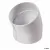 4" Hub White PVC 22-1/2 deg Sewer and Drain Street Elbow