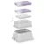 20-1/2" x 14-1/2" x 12" Rectangular Black Box Reclaimed Water Jumbo with Snap Lock Purple Lid Utility Box | AMT190122