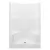 3-1/4" 48" x 35" x 76" AcrylX Applied Acrylic Textured/White 1-Piece Everyday Series with Center Drain Shower Stall | AQT1483CTGNWH
