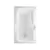 2" 60" x 36" x 21-1/2" Cast Acrylic White 1-Piece Soaker Montrose I - Elements Series with Universal Drain Bathtub | AQT4160620VWH