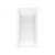 2" 60" x 32" x 19" AcrylX Applied Acrylic White 1-Piece Everyday Series with Universal Drain Island Bathtub | AQT6032DMINWH