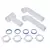 16" Polypropylene with Baffle Tee Center Outlet Waste | DERP9114A