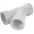 6" x 6" x 4" Hub White PVC Reducing Wye | DWPY532