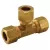 3/8" x 3/8" x 1/4" Compression Brass Style 64 Series Lead-Free Reducing Tee | JSCC74037LF