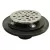 2" 6-1/2" Pan Cast Iron Round No-Hub with Strainer Shower/Floor Drain | JSCD60103