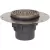 2" x 3" Round PVC Gray 822 Series Floor Drain Adjustable Complete Assembly | SIO8222PNR
