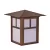 Alliance Outdoor Lighting Post Light, Bi-Pin Aged Brass Solid Brass | AOLPOST100