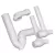 White Vinyl For All 1-1/4" or 1-1/2" Cast Brass or Tubular P-Trap 100/103-EZ Series Undersink Piping Cover | IPS103EZ