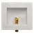 16" White Plastic AB9711 Series Square Ice Maker Outlet Box | IPS87973