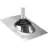 3 to 4" 16" x 12" Galvanized Steel For 3 or 4" Vent Pipe GB 34 Series Adjustable 3-N-1 Roof Flashing | IPSBG34