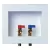IPS WASHING MACHINE OUTLET BOX INSTALLED BRASS VALVE QUARTER TURN WIRSBO 1/2" | IPSW2711