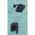 1/2" NPT 5-5/16" x 3-15/32" Metal Matte Black Multi-Function 1-Handle Deckard Series Shower Only Trim | PPFLG897DAB