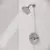 3-7/32" x 4-5/32" Metal Polished Chrome 1-Handle Weller Series Shower Only Trim Kit | PPFLG897WRC