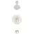 3-7/32" x 4-5/32" Metal Brushed Nickel 1-Handle Weller Series Tub and Shower Trim | PPFLG898WRK