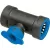 3/4" x 1/2" Push Blue Tee | BLK37373D