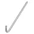 1-7/8" to 6-1/2" 9 ga Aluminum Cut and Hooked Fence Tie | CALTIE1589